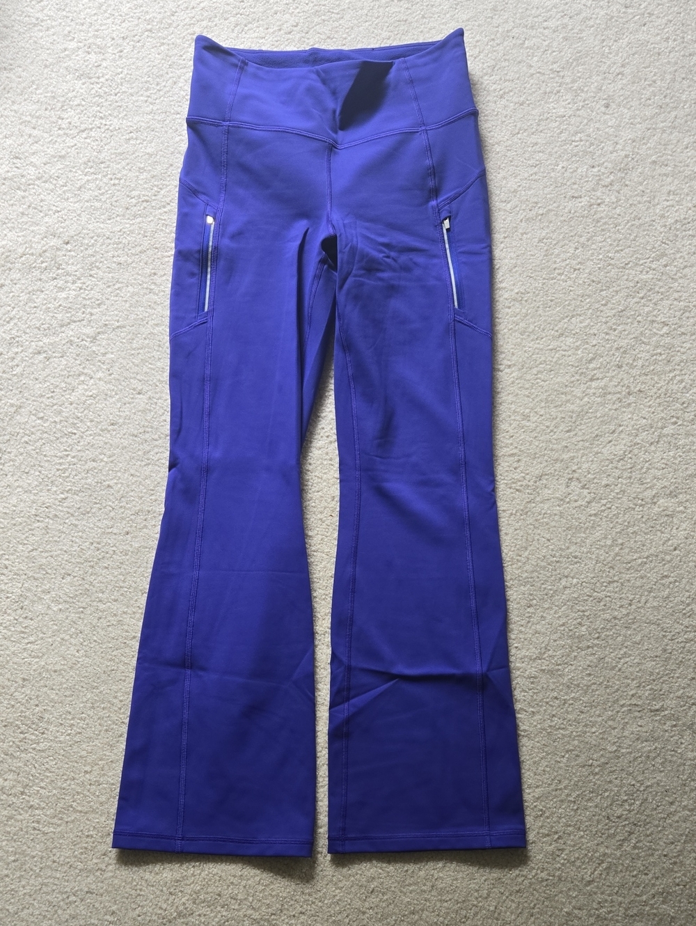 Athleta Vibrant Purple Flare Leg Pants Size M